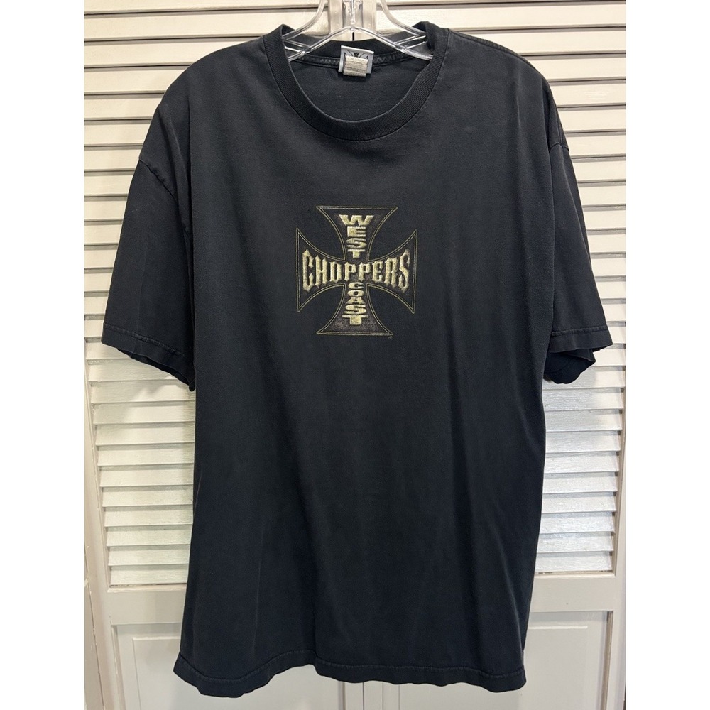 Vintage West Coast Choppers Jesse Who Y2K Graphic Short Sleeve T-Shirt Size XL